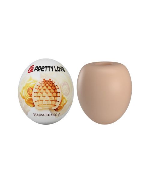 Мастурбатор яйце Pretty Love Pleasure Egg бежевий
