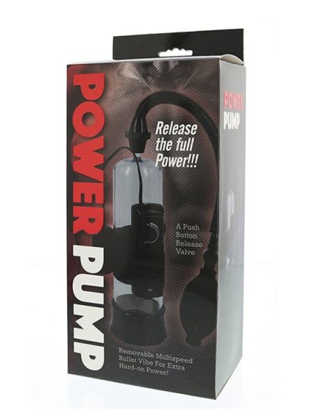 Вакуумна помпа для чоловіків Seven Creations Power Pump з вібрацією, чорна