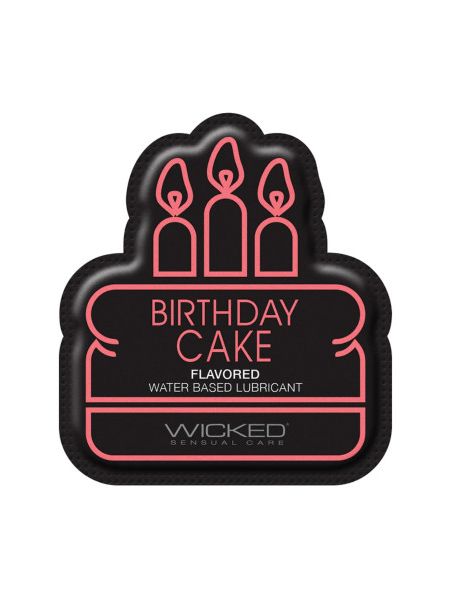 САШЕТ Лубрикант їстівний  на водній основі Wicked «Торт із кремом», саше 1 шт., 3 мл