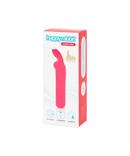 Міні вібратор Happy Rabbit Rechargeable Bullet Pink