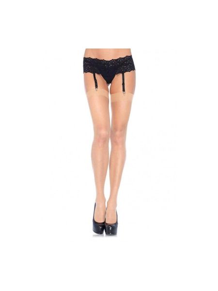 Панчохи капронові Leg Avenue Nylon Fishnet Thigh Highs O/S