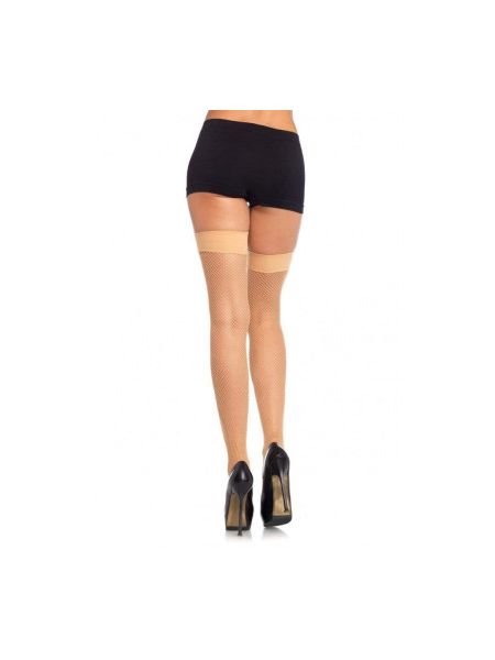 Панчохи капронові Leg Avenue Nylon Fishnet Thigh Highs O/S