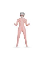 Секс-лялька з 3 отворами Crushious CRISTINA The Inflatable Nurse, бежева, 155 см