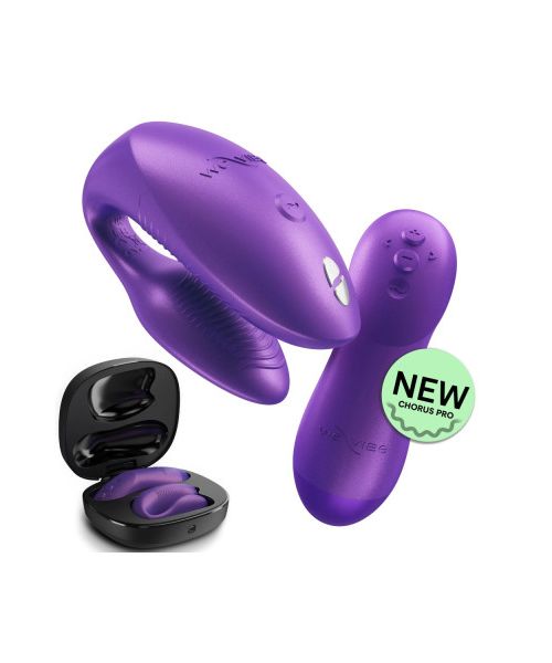Вібратор для пар We-Vibe Chorus Pro Cosmic Purple з пультом і додатком, фіолетовий
