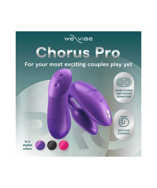 Вібратор для пар We-Vibe Chorus Pro Cosmic Purple з пультом і додатком, фіолетовий