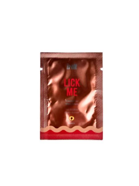 Саше Їстівний лубрикант INTT Lick Me Peach зі смаком персика та ефектом тепла, 2 мл