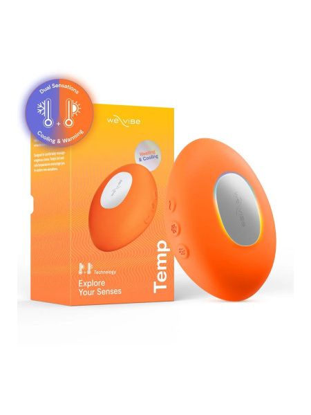 Кліторальний вібратор We-Vibe Temp Tangerine з функцією нагрівання та охолодження, помаранчевий