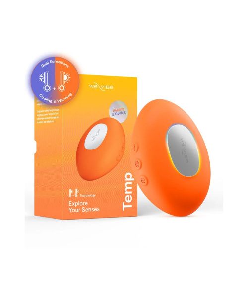 Кліторальний вібратор We-Vibe Temp Tangerine з функцією нагрівання та охолодження, помаранчевий