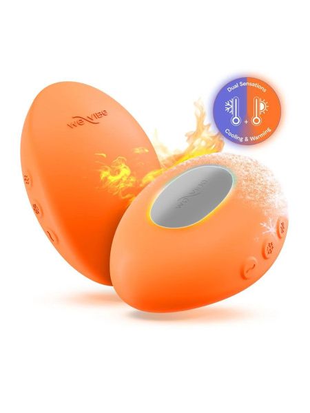 Кліторальний вібратор We-Vibe Temp Tangerine з функцією нагрівання та охолодження, помаранчевий