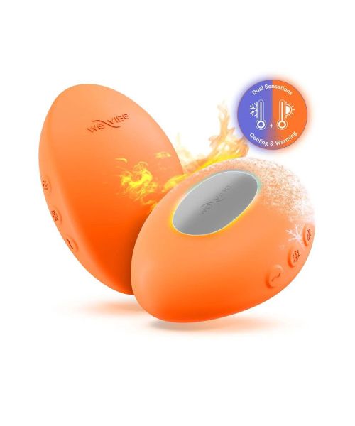 Кліторальний вібратор We-Vibe Temp Tangerine з функцією нагрівання та охолодження, помаранчевий