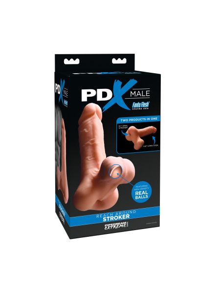 Реалістичний мастурбатор член PDX Male Reach Around, 24,1 см