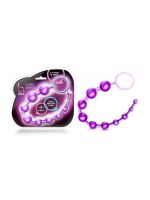Анальний ланцюжок Blush B Yours Basic Beads фіолетовий, 32.3 х 2.3 см