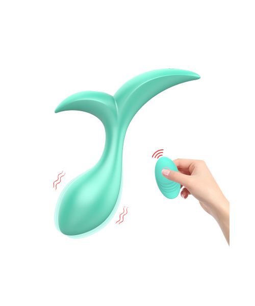 Анальний вібратор Every Night Toys Sally з дистанційним керуванням, бірюзовий, 10 режимів вібрації