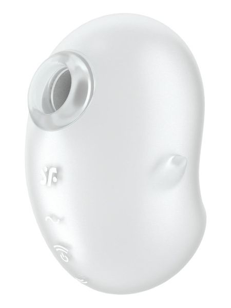 Вакуумний вібратор стимулятор Satisfyer Cutie Ghost білий, 9.1 см