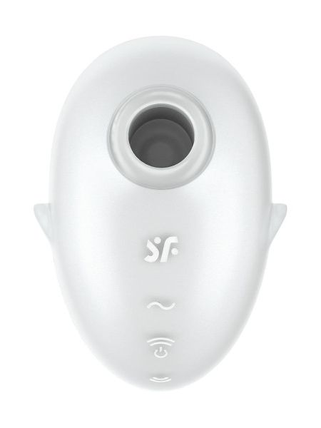 Вакуумний вібратор стимулятор Satisfyer Cutie Ghost білий, 9.1 см