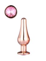 DT21826 анальна пробка конічної форми Dream Toys GLEAMING LOVE ROSE GOLD PLEASURE PLUG S