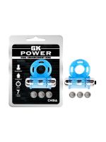 Ерекційне кільце з віброкулею Chisa GK Power, блакитне