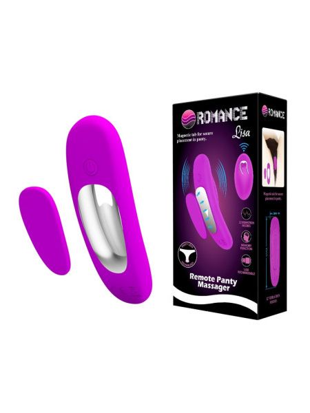 Вібратор в трусики BAILE Romance Lisa, фіолетовий, 9,5 × 3 см