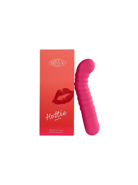 Вібратор для точки G рельєфний Hottie Miss V, рожевий