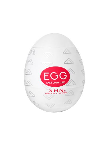 Мастурбатор-яйце з рельєфом XHN STAIR Egg Easy Ona-Cap, білий, 52 × 68 мм
