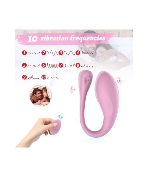 Віброяйце Every Night Toys Isadora з дистанційним керуванням, лавандовий, 10 режимів вібрації