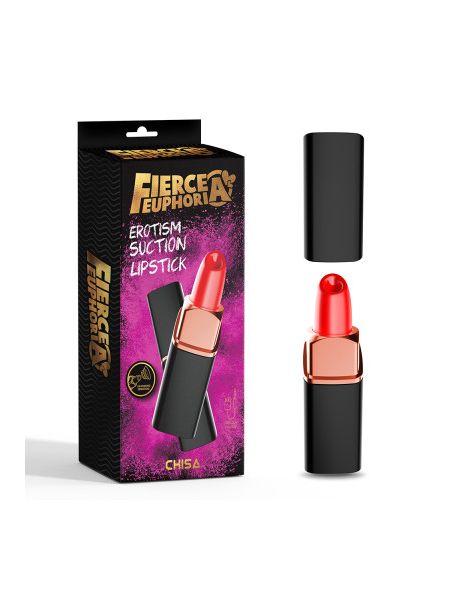 Вакуумний стимулятор клітора Chisa Fierce Euphoria Erotism у формі помади