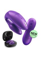 Вібратор для пар We-Vibe Chorus Pro Cosmic Purple з пультом і додатком, фіолетовий