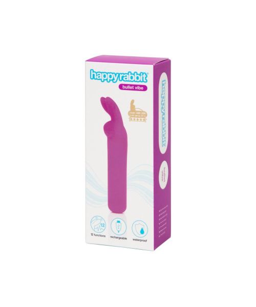 Міні вібратор Happy Rabbit Rechargeable Bullet Purple