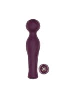 Вібратор-мікрофон Dream Toys Essentials Magic Wand зі стразами, бордовий, 16,5 см