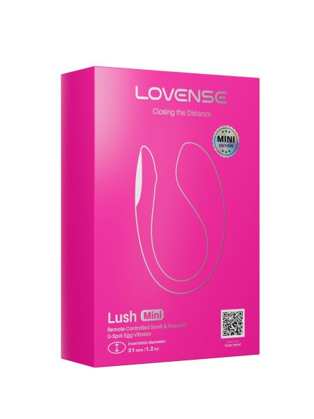 Смарт-віброяйце Lovense Lush Mini для точки G, з керуванням через додаток, рожеве