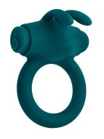 Ерекційне кільце з віброкулею Evolved Playboy Bunny Buzzer, зелене
