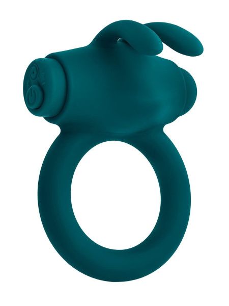 Ерекційне кільце з віброкулею Evolved Playboy Bunny Buzzer, зелене