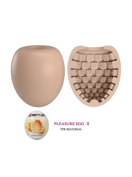 Мастурбатор яйце Pretty Love Pleasure Egg бежевий