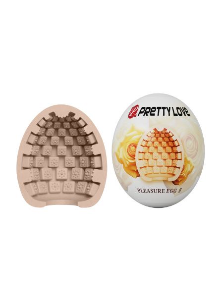 Мастурбатор яйце Pretty Love Pleasure Egg бежевий