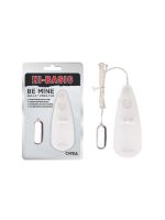 Вибропуля серебристая Chisa Hi-Basic Be Mine Bullet Vibrator на белом пульте управления