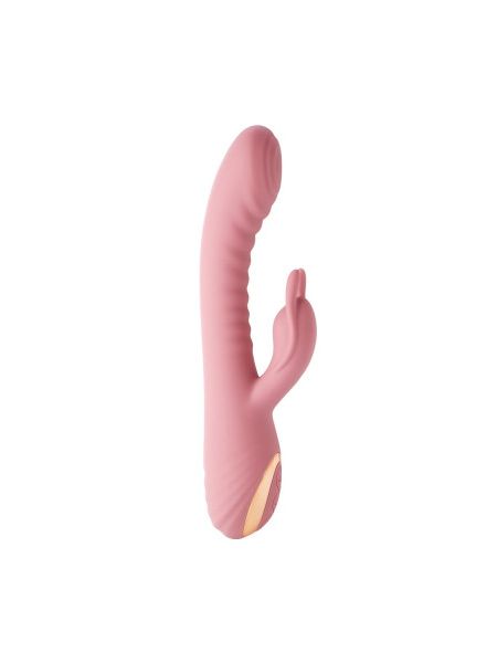 Вібратор-кроль рельєфний Sweet Em Velvet Lure 10 режимів вібрації та 5 режимів коливань, рожевий