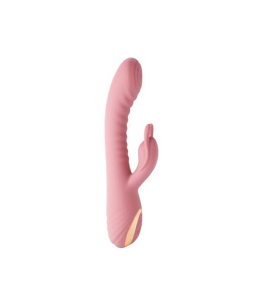 Вібратор-кроль рельєфний Sweet Em Velvet Lure 10 режимів вібрації та 5 режимів коливань, рожевий