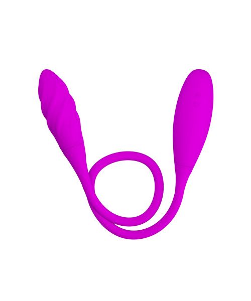 Двосторонній вібратор PRETTY LOVE Snaky Vibe, фіолетовий