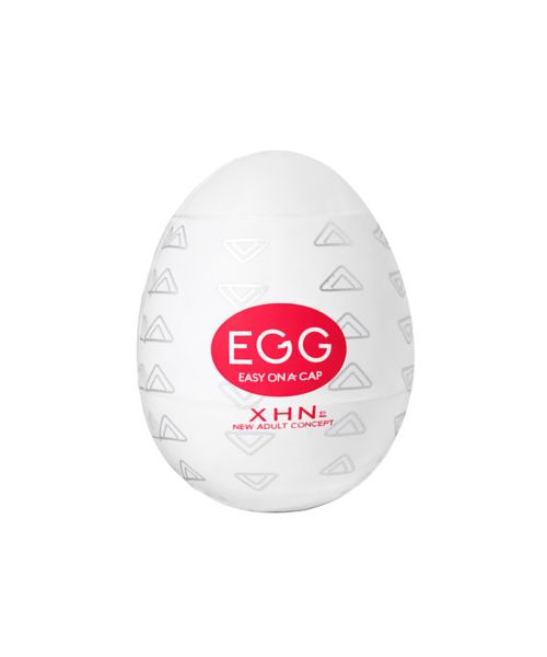 Мастурбатор-яйце з рельєфом XHN STAIR Egg Easy Ona-Cap, білий, 52 × 68 мм