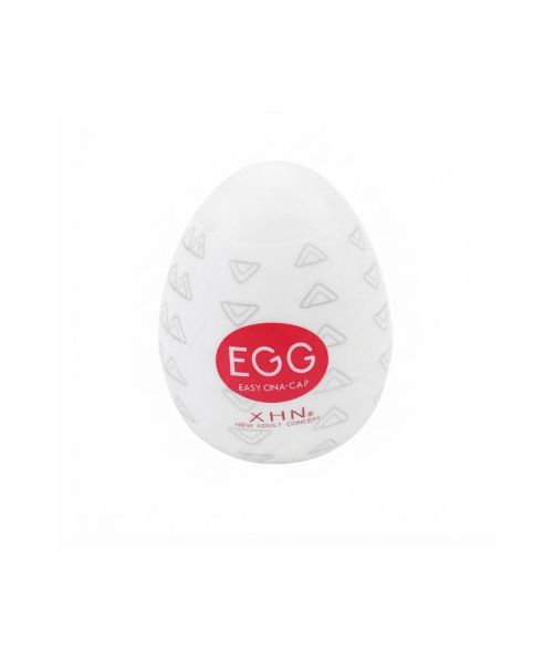 Мастурбатор-яйце з рельєфом XHN STAIR Egg Easy Ona-Cap, білий, 52 × 68 мм