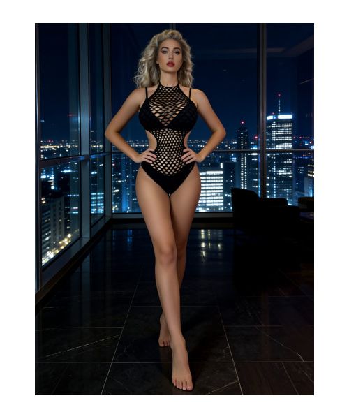Боді сітка Star Night в крупну сітку, чорне, OS (S–L)